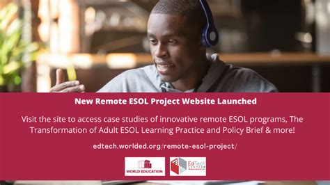 Innovative Remote Esol Program Models And Promising Practices Edtech