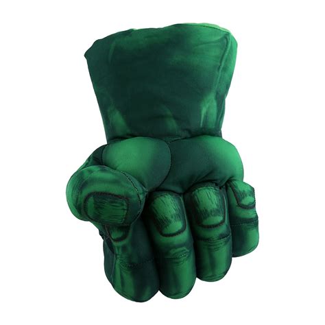 Costume Green Hulk Mask Hulk Smash Hands Fists Big Soft Plush Gloves 1