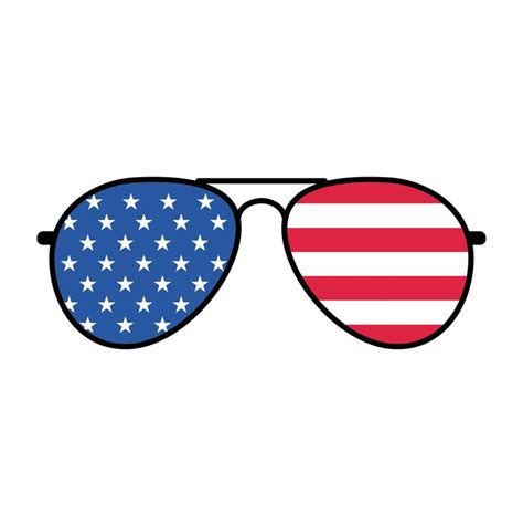 American Flag Sunglasses Svg  Eps Png Dfx Files Etsy