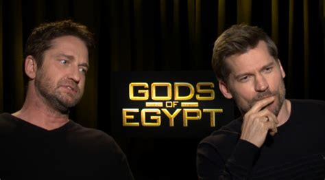 Gods Of Egypt Nikolaj Coster Waldau Et Gerard Butler Se Prennent Pour Des Dieux Interview Video
