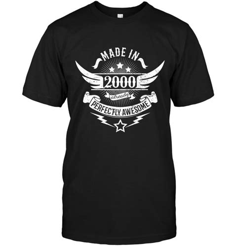 Made In 2000 Age 17 17th Birthday T Shirt For Born In 2000 Shirts T