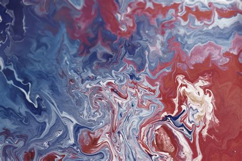 Blue And Red Abstract Painting · Free Stock Photo