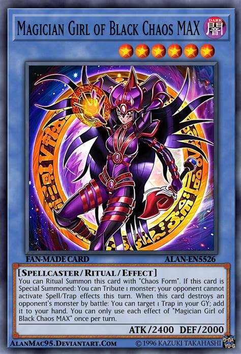Magician Of Black Chaos Max By Alanmac95 On Deviantart Custom Yugioh Cards Yugioh Cards