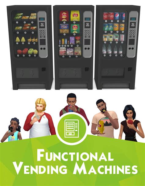 Sims 4 Functional Vending Machines Best Sims Mods