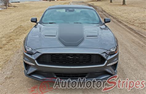 2018 2021 2022 Ford Mustang Mach 1 Racing Stripes Hood Decals Vinyl