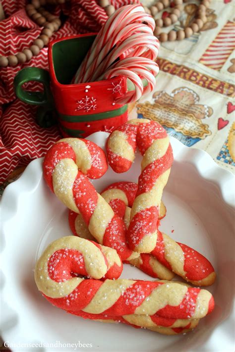 Candy Cane Sugar Cookies Garden Seeds And Honey Bees