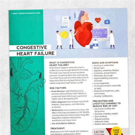 Congestive Heart Failure Adult And Pediatric Printable Resources For