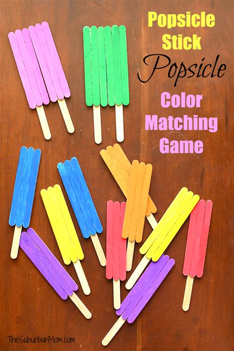 Printable Popsicle Matching Game