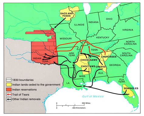 Descriptionmap Indian Removal Act Of 1830