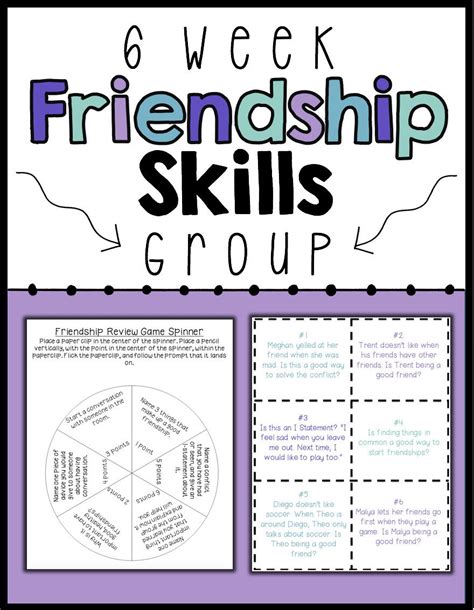 Social Skills Activities Worksheets Friendship Skills Social Skills