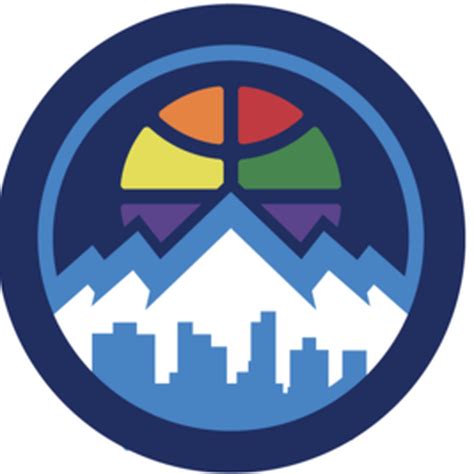 Let me explain, beginning with a look at the nuggets' old rainbow skyline logo. Denver Nuggets Old Logo