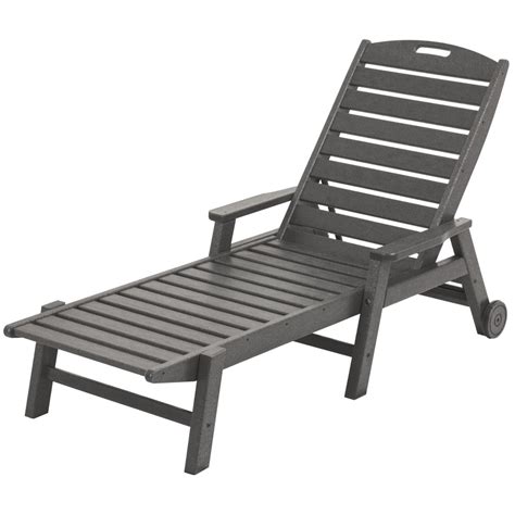 Build from polywood® lumber and marinegrade hardware, it's naturally weather and stain resistant. POLYWOOD® Nautical Chaise Lounge with wheels | NCW2280