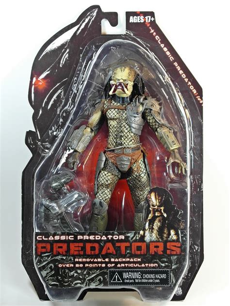 Neca Predator Series 1 Predators Classic Predator Unmasked Open