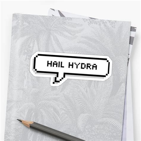 Hail Hydra Sticker By Chibipeppers Redbubble