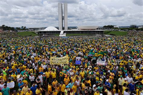 Brazil Protesters March To Demand President Dilma Rousseff S
