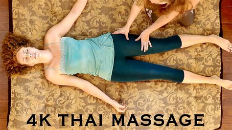 4K Massage Therapy Relaxing Full Body Thai Massage Part 2 Legs ASMR