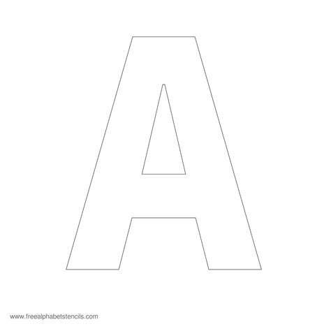 Large Alphabet Stencils Freealphabetstencils Free Printable 8 Inch