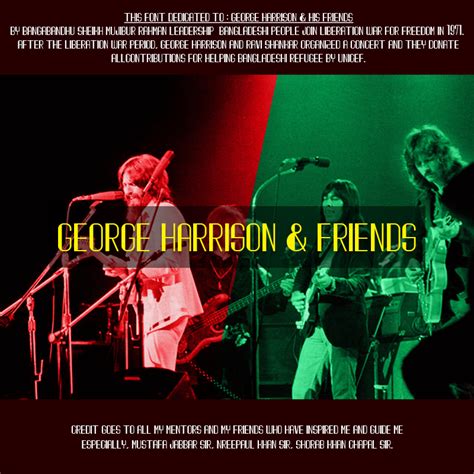 George Harrison And Friends Font