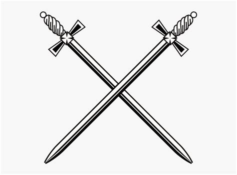 Medieval Crossed Swords Transparent Hd Png Download Kindpng