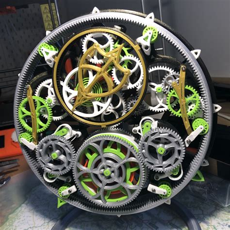 3d Printable Tourbillon Mechanica Tourbillon Escapement Mechanical