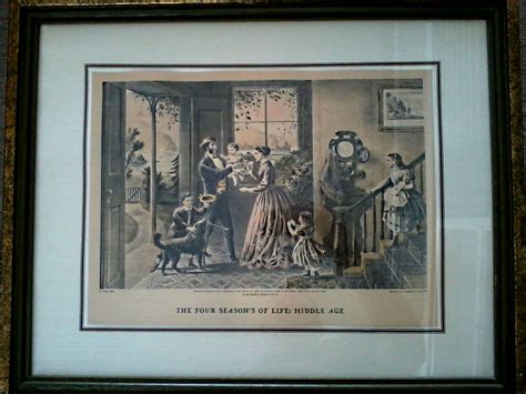 The Four Seasons Of Life 1868 Currier And Ives Lithographs Framed