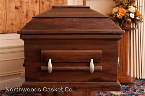 Priest Casket In Tavern Brown — Northwoods Casket Company