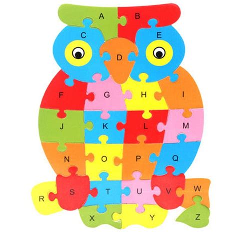 Puzzle Kids Toys Puzzles Wooden 26 Alphabet Juguetes Educativos For