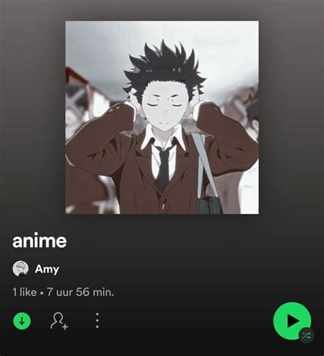 Spotify Playlist Anime Spotify Playlist Fictional Characters