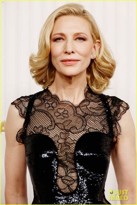 Cate Blanchett Wears Black Lace And Shimmering Dress To Sag Awards 2023