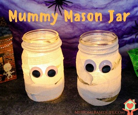 Mummy Mason Jar An Easy Halloween Craft To Make With The Kids