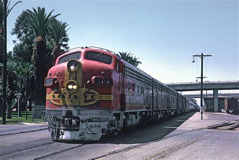 Atsf F7a 306l With Train 2 The San Francisco Chief Arriving At