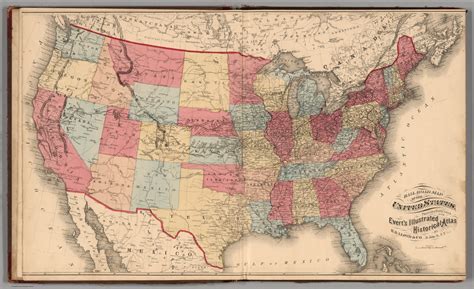 Railroad Map Of The United States David Rumsey Historical Map Collection