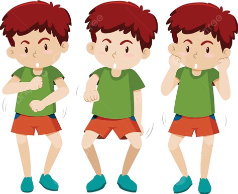 Set Of Boy Dancing Clip Art Recreation Illustration Vector Clip Art