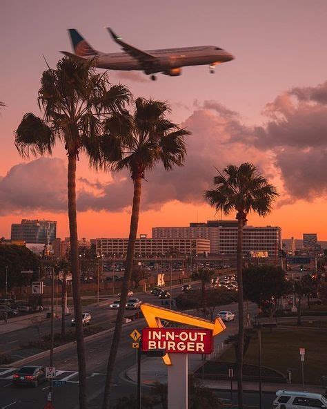 In N Out Sunset In 2021 California Sunset Los Angeles Aesthetic Los