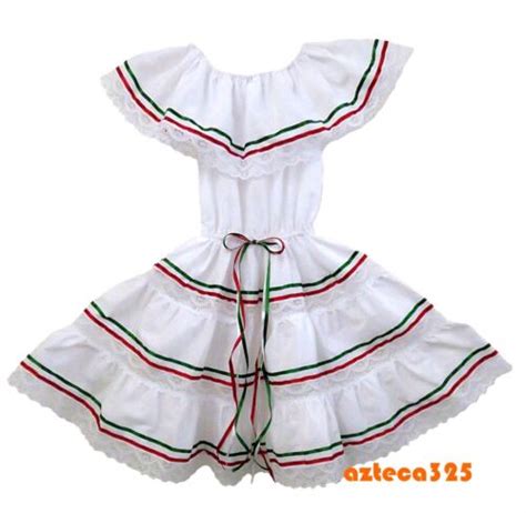 girls mexican dress 3 ribbons dress ebay