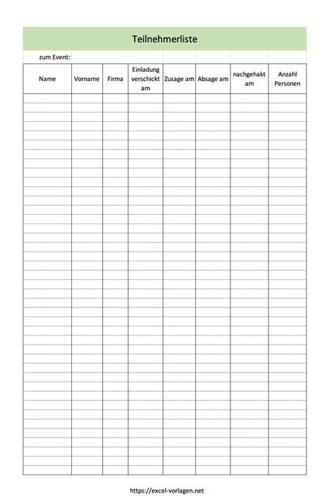 Mit excel vorlage teilnehmerliste excel , bron:twinnote.org. Veranstaltungsplanung Excel Vorlage