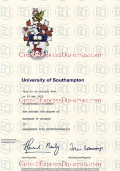 University Southampton Degree Diploma Certificate Express Diplomas