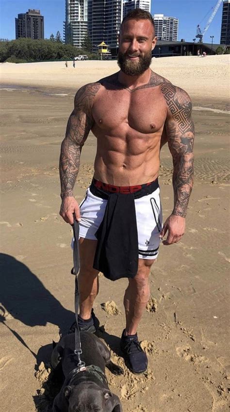 Pin By Rj On Beards And Tattoos Inked Men Rugged Men Sport Pants