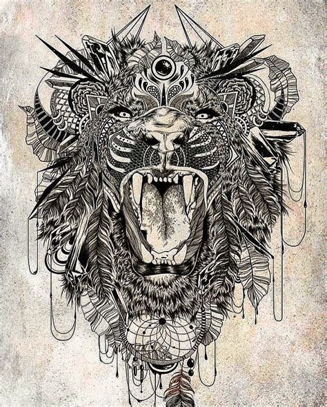 Lion Abstract Art Tattoo Lion Tattoo Design Lion Tattoo Tattoos