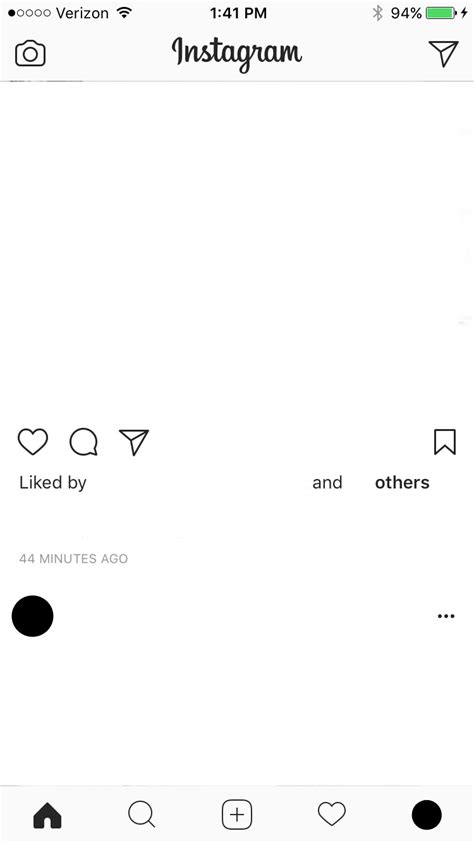 Editable Blank Instagram Template