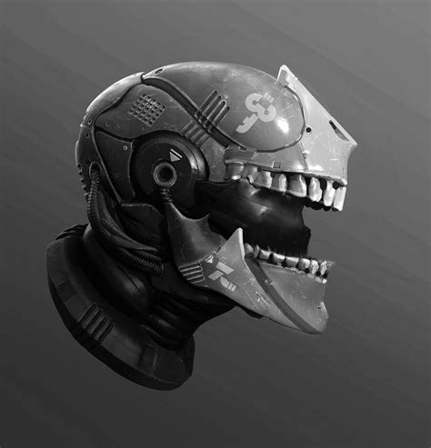 Artstation Helmet Sketch Tyler Smith Helmet Concept Futuristic Armour Cool Masks