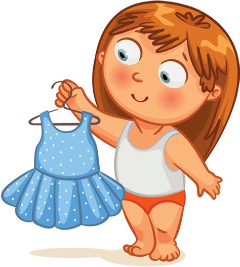 Girl Getting Dressed Clipart Png Download Full Size Clipart