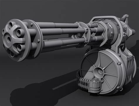 Fallout 4 Minigun — Polycount