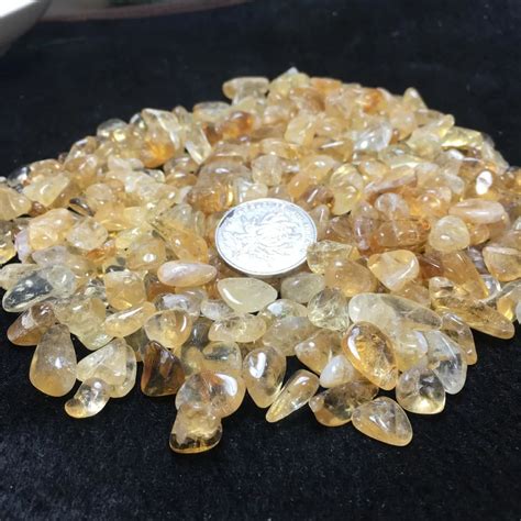 50g Natural Brazil Citrine Yellow Creastly Quartz Crystal Stone Rock Polished Gravel Specimen