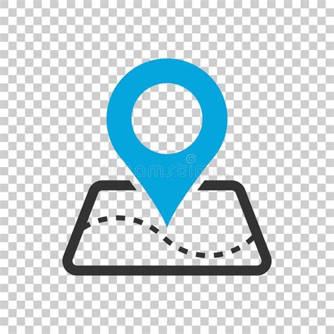 Map Pin Flat Design Style Modern Icon Simple Red Pointer Minimal