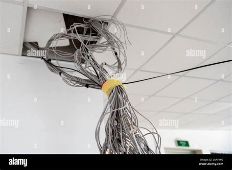 Electrical Wires Hanging From The Ceiling Cables Hanging From Ceiling