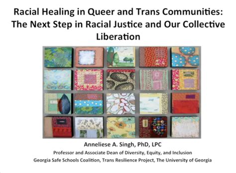 Racial Healing Justice Liberation In Queer Trans Communities