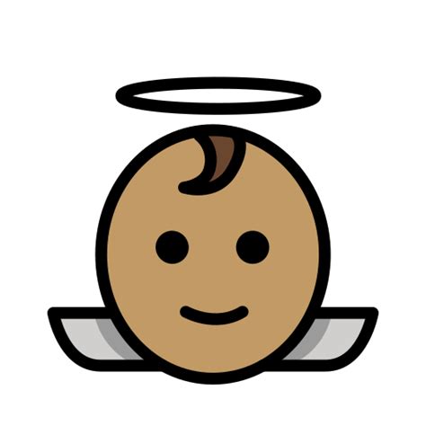 👼🏽 Baby Angel Medium Skin Tone Emoji