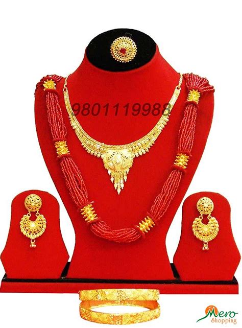 Buy Gold Plated Jewellery Sets Includes Necklace Ram Lela Jhumka