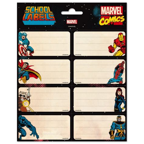 Comprar Etiquetas Escolares Marvel Comics Avengers